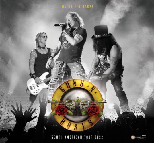 Guns N Roses em Goiânia dia 11 de setembro de 2022