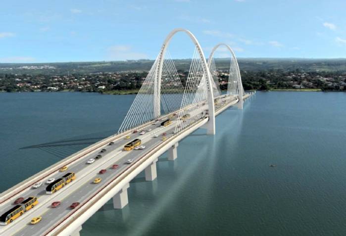 Nova Saída Norte terá duas pontes sobre o Lago Paranoá