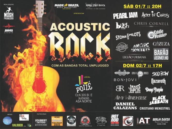 ACOUSTIC ROCK FEST -  Bandas total unplugged