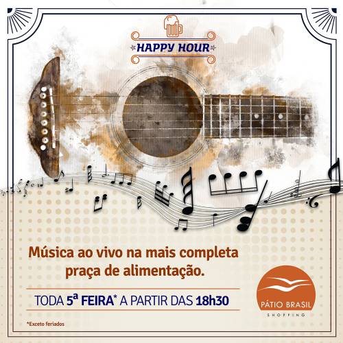 Happy Hour conta com vários estilos musicais e promoções