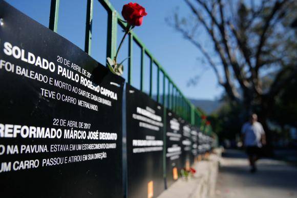Ato lembra mortes de 91 policiais no Rio de Janeiro em 2017