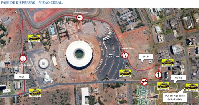 Detran altera trânsito na região do Mané Garrincha neste sábado (25)