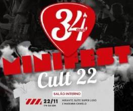 Mini Festival na Infinu (506 Sul) comemora 34 anos do Cult 22