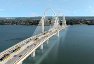 Nova Saída Norte terá duas pontes sobre o Lago Paranoá
